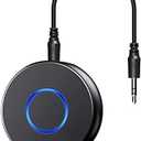 SONRU Bluetooth 5.0 Aux Adapter for Car, Wireless Audio Receiver, Portable Hands-Free Kit With RCA AUX 3.5mm for Home/Car Stereo Music Streaming Sound System