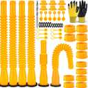 Gas Can Spout Replacement,6 Kit-Gas Can Flexible and Retractable Nozzle, Upgraded Fuel Can Spout Replacement Suitable for Most 1/2/5/10 Gal Oil Cans.