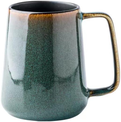 Large 24 OZ/700ml Ceramic Coffee Mugs with Golden Handle, Extra Big Jumbo Tea Cup Mug for Office and Home, Gift and Present