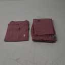 Scrubs Set for Women Medical Uniform Nurse Suit, Anti-Wrinkle Scrub Top Jogger Pant&11 Pockets, 4 Way Stretch Workwear (X-Small, Nude Pink)