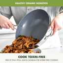 GreenPan Valencia Pro Tri-Ply Stainless Steel 12 Wok with Lid, PFAS-Free Ceramic Nonstick Coating, Induction Ready Cookware, All Cooktops, Dishwasher & Oven Safe to 600F