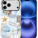 Case Compatible with iPhone 17 Pro, Cute Dual Layer Hybrid Phone Cover, Military Grade Drop Protection, Aesthetic Shockproof Phone Case for Women Girls, Boho Beach Summer Collage