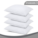 Bedding Bed Pillows for Sleeping Queen Size (White), Set of 4, Cooling Hotel Quality, for Back, Stomach or Side Sleepers