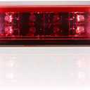 Red 3rd Third Brake Light for F250 F350 Super Duty 99-16, for Ranger 93-11, for Ford Explorer Sport Trac 01-05, for Mazda B series 94-09, High Mount Stop Light with Electroplating Housing
