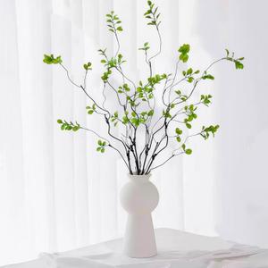 5 Pcs Artificial Ficus Branches Faux Eucalyptus Stems, 47.2 Inch Fake Greenery Stems Realistic Touch Faux Branches for Vase for Office Home Wedding Vase Filler Decoration