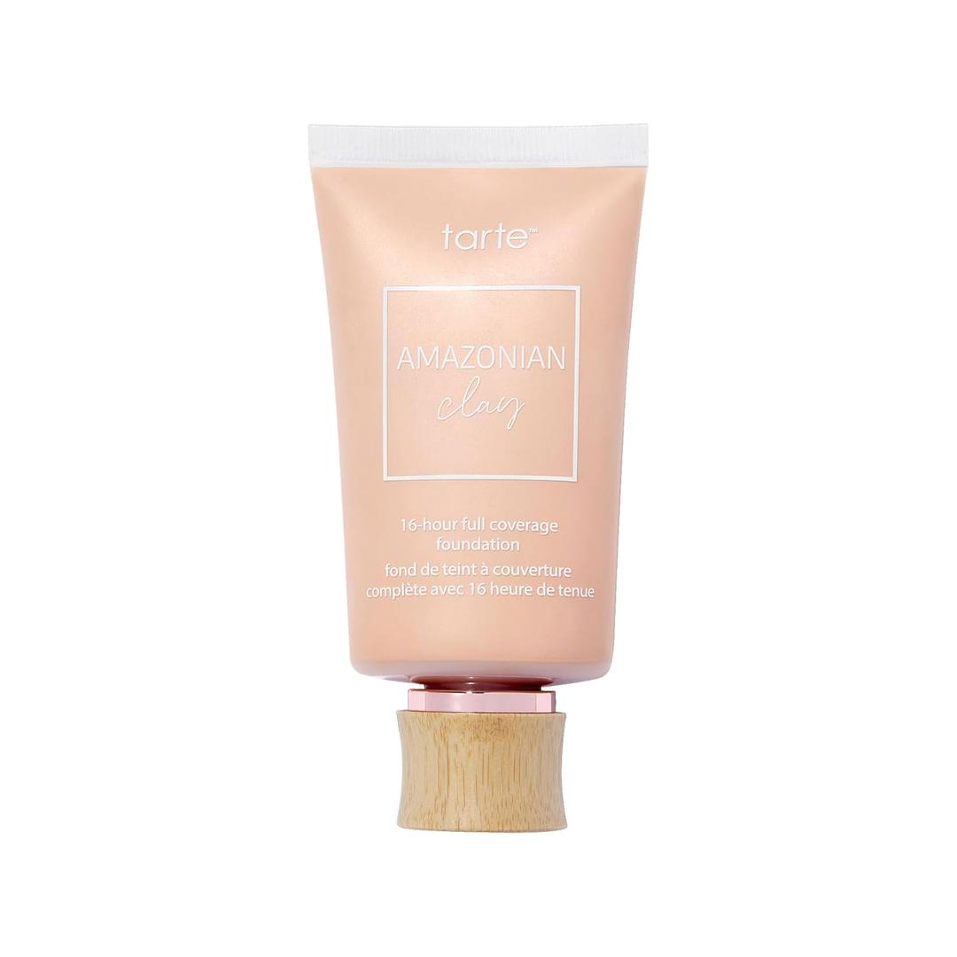 tarte Amazonian clay 16-hour full coverage foundation  Matte Finish Foundation with Amazonian Clay & Vitamin E for Hydration & Smooth Looking Skin, Vegan & Cruelty Free