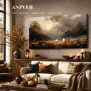 Anpeer Large Cute Halloween Ghost Canvas Wall Art, Full Moon, 20x40 Inch