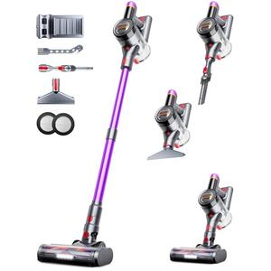 VIAFLY Cordless Vacuum Cleaner, 550W/45Kpa/60Mins Stick Vacuum, Anti-Tangle Vacuum Cleaners for Home with Self-Standing, LDE Display, 8-in-1 Wireless Vacuum for Carpet Pet Hair Hardfloor