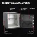 SentrySafe Medium Gray Fireproof Safe and Waterproof Safe Box with Dial Combination, Home Security for Money, Documents, or Other Valuables, 1.23 Cubic Feet, SFW123DSB