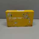 WIBIMEN Mini Ice Cube Trays, Small Tiny Round Pebble Crushed Nugget Ice Trays for Freezer with Lid - Chilling Drinks Coffee Juice(2 Pack/0.55In - Blue)