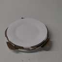 11 inch Dinner Plate Set of 6, Lightweight Round Opal Glass White Dinnerware Plates, Dishwasher and Microwave Safe