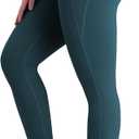 Sunzel Sustainable High Waisted Butt Lifting Leggings with Pockets for Women, No Front Seam Tummy Control Workout Yoga Pants (Green, M)