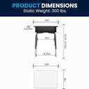 Flash Furniture Billie Student Desk - Gray Open Front Metal School Desk - 24"W x 18"D Adjustable Height, Durable Desk for School or Remote Learning, Set of 5