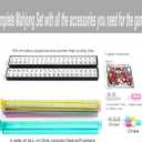 Mose Cafolo American Mahjong Game Set, Pinky Red Carrying Bag,166 Premium White Tiles,4 Color Racks/Pushers,100 Chips,1 Wind Indicator,Western Mahjong Tiles Set,Complete Ma Jong Set