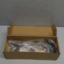 4 Pcs Cooking Utensils Set, Stainless Steel Kitchen Utensils, Heat Resistant Metal Kitchen Tools Include Solid & Slotted Turner Wok Spatula, Serving Spoon, Ergonomic Handle, Easy to Clean, Silver