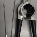 Nut Crackers for All Nuts Heavy Duty Nutcrackers Walnut Cracker with Plier for Easy Cracking Stainless Steel Nut Cracker for Pecan Nut Cracker Tool with Non-slip Handle-2 Picks Included-Black