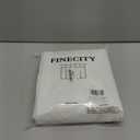 FINECITY White Lace Curtains 72 Inches Long for Bedroom, Country Leaf Floral Design Lace Curtain 2 Panels, Rod Pocket Vintage Privacy Window Sheer Lace Curtains, 42 x 72 Inch, 1 Pair, White