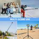 64in Pocket 3 Selfie Stick Tripod for GoPro Camera, Xtra Muse Extendable Stand Quick Release 1/4'' Screw Vlog for DJI Osmo Pocket 3 Action 6 5 Pro 4 for Insta360 X5 X4 X3 for AKASO DSLR Accessories