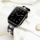 Mosonio Dressy Jewelry Bracelet Bands Compatible with Apple Watch Band 46mm 45mm 44mm 49mm 42mm 41mm 40mm 38mm for Women, Cute and Stylish Diamond Metal Strap for iWatch Series 11 10 9 8 7 6 5 4 3 2 1 SE Ultra