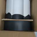 Nihow Self Watering Plant Pot: 8 Inch Ceramic Planter with Drainage Hole & Water Storage Plus for Indoor & Outdoor Plants - Cylinder Round Flower Pot for Succulent/Herbs/Violets - White & Wave Black