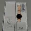 Fitpolo Smart Watch for Women,1.3" AMOLED Touchscreen Fitness Tracker, Make/Answer Calls, Heart Rate SpO2 Monitor, IP68 Waterproof, Sleep & Activity Tracking Smartwatch for Android Phones iPhone, Pink