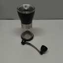 Primula Manual Adjustable Burr Coffee Grinder - Ceramic Mill & Brushed Stainless Steel Body - Whole Bean for French Press, Cold Brew, Espresso, Camping, And More