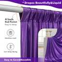 10ftx10ft Shimmer Purple Sequin Backdrop Curtain for Parties-2 Panels 5x10ft Thick Wrinkle Free Glitter Backdrop Drapes Photo Back Drop Curtains for Girl Birthday Wedding Photography Background