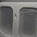 Acrylic Clear Dog Playpen Indoor with Door, 26'' H Transparent Dog Play Pen for Small Dogs, No-Connector Modular Puppy Playpen with Integrated Suction Cups Base, 12 Panels, White