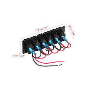 DC12V/24v6 Gang Switch Panel