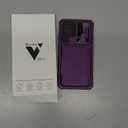 Vizvera for Samsung Galaxy S25+Plus Case Wallet RFID [Cards Holder][Camera Cover][Edge Raised] Full Body Rugged Shockproof Silicone Protective Phone Case for Galaxy S25+Plus 6.7"(Purple)