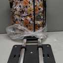 Rolling Sewing Machine Bag with Five 360-Degree Rotating Wheels,Sewing Machine Carrying Case Fits for Most Standard Sewing Machines,YKK zipper,Hard Bottom Pad (Floral)