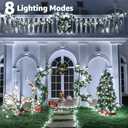 Ccinny 328FT 1000 LED Christmas Lights Outdoor Waterproof, Timer & Memory Function, 8 Modes Cool White String Lights Plug in Twinkle Lights for Xmas Tree Holiday Garden Indoor Party Decor