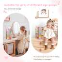 POVETIRE Bow Holder for Girls Hair Bows,Pink Hair Bow Organizer, Hair Clips Stand Hair Accessories Rack Display Decors Baby Nursery Toddler Girls Room-Log Pink