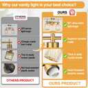 Modern Crystal Bathroom Vanity Light, 2-Light Brushed Gold Bathroom Light Fixtures with Clear Shades, Vanity Lighting Fixtures Over Mirror (Exclude Bulb)