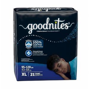 GoodNites Youth Absorbent Underwear X-Large 95 to 120 lbs. One Pack Of 21