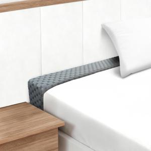 Headboard Bed Gap Filler, High Density Foam Mattress Extender Pillow, Removable, Gray, 39"x4"x6"