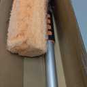 SISUPASSIE 12FT Car Wash Brush with Long Handle, 12-Inch Soft Bristle Car Cleaning Brush for Cleaning RV, Truck, Boat, Solar Panels, Orange