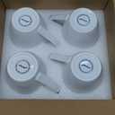 Mfacoy White Coffee Mugs Set of 4, 16 Ounce Mug with Handles, Ceramic Coffee Cups, Porcelain Mugs Sets, Large Coffee Mugs for Coffee, Tea, Hot Cocoa, Milk, Microwave and Dishwasher Safe