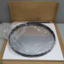 Furnbar Round Bathroom Mirror, 20 Inch Black Circle Mirror with Metal Deep Frame, Round Mirrors for Wall Decor, Vanity, Entryway, Living Room