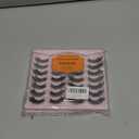 Mink Lashes Strip Cat Eye Wispy D Curl Fluffy Lashes Pack 18mm Long Volume Faux Mink Eyelashes Natural Look 14 Pairs