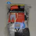 Hanes Men's Underwear Boxer Briefs Pack, Cool & Breathable Cotton Moisture-Wicking Underwear for Men, No Ride Up (XX-Large, Black/Gray - 6 Pack)