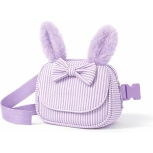 Teen Girl Gifts Trendy Stuff - Purple Fanny Pack for Girls, 3 4 5 6 7 8 9 10 Year Old Girl Birthday Gifts, Fanny Pack Girls Purse Belt Bag Crossbody Bag - Purple