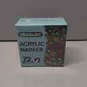 Acrylic Paint Pens Markers Set, 72 Colors Extra Fine Tip Point Acrylic Paint Markers for Textile, Rock Painting, Canvas, Wood, Ceramic, Glass, Stone, Fabric, DIY Crafts & Art Supplies