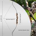 Archery Takedown Recurve Bow 62 inch for Adults,Beginner,Teenagers and Youth-Right & Left Handed,Archery Set for Outdoor Target Hunting Training Practice(20-65lbs)