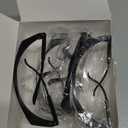 Safety GlassesClear Anti-Fog Goggles Over-Spec Glasses Protective Eye Wear Industrial Approved Wide-Vision4 PACK