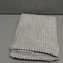 decorUhome Summer Corduroy Grey Throw Pillow Covers 18x18 Set of 2 Decorative Soft Boho Farmhouse Couch Pillow Covers for Living Room Bed Sofa Broadside Striped Pillow Cases