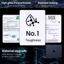Soonjet for MacBook Air 15 inch Case | M5 M4 M3 M2 2026 2025-2023 | 100% Match Official Color | Closes Seamlessly | Hard Shell Laptop Cover | A3448 A3241 A3114 A2941 | Midnight Clear