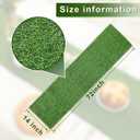 Artificial Grass Table Runner Rug Faux Grass Table Runner for Golf, Wedding Baby Shower Birthday Garden Home Decor No Shedding Turf for Indoor Outdoor Spring Decor(14 x 72 Inch)