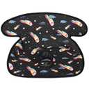 Babenest Car Seat Potty Protector Cover -Waterproof Carseat Training Liner for Baby &Toddler Shower Gift, Dry Piddle Pee Pad with Fun Designs for Strollers & Infant Car Seats (1pc Meteor-Black)