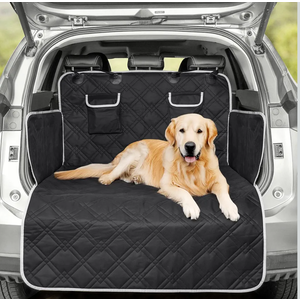 SUV Cargo Liner for Dogs Trunk Cover Dog Seat Covers for Car Protector for Dogs Backseat Heavy Duty Waterproof Pet Cargo Mat with Bumper Flap Non-Slip Universal Fit SUVS Sedans Trunks Vans